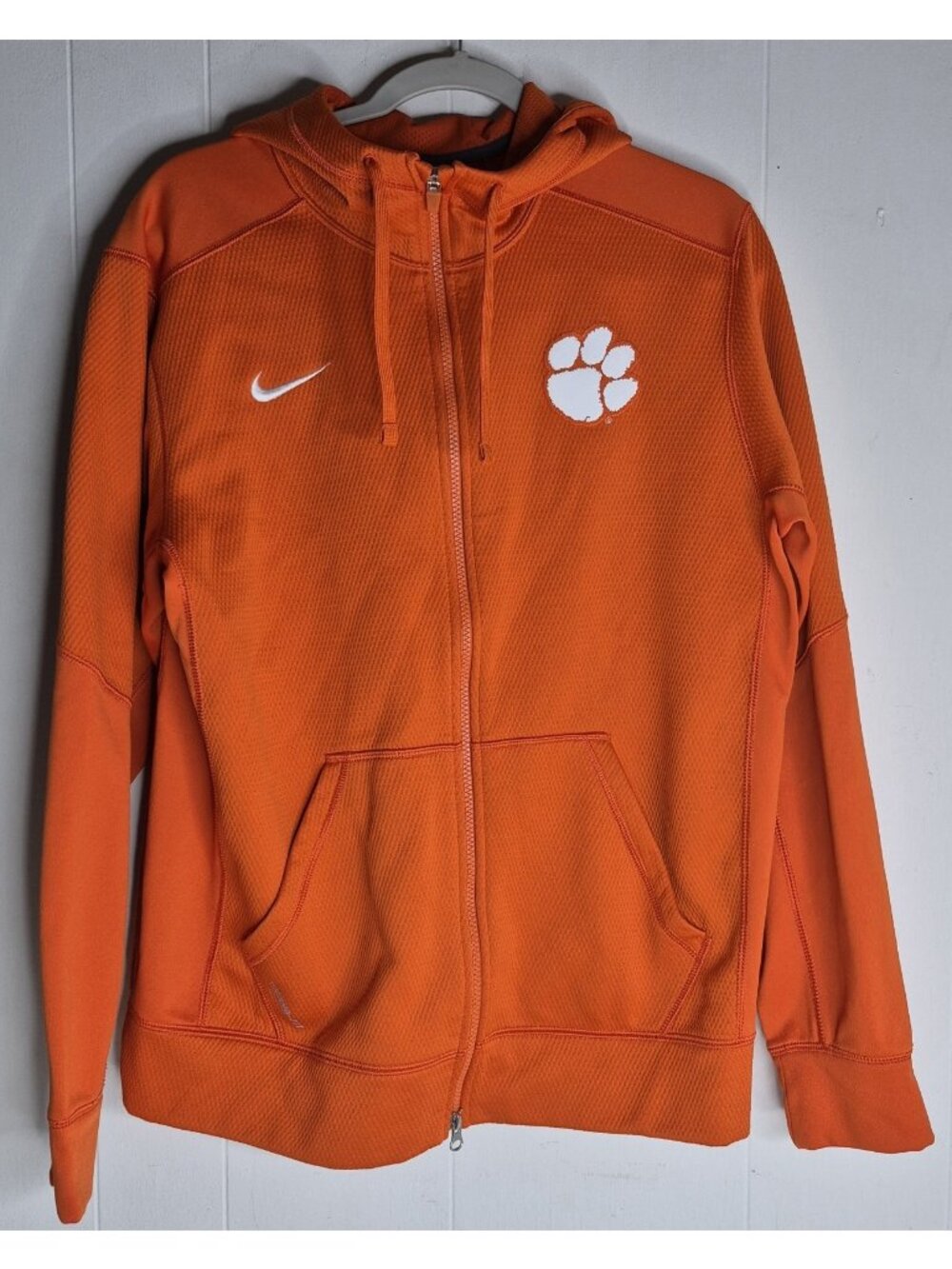 Nike Dri-Fit Clemson Tigers Full Zip Hooded Jacket Men's Size M